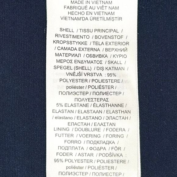 Lauren Ralph Lauren V-Neck Crossover Navy Dress - Picture 12 of 12